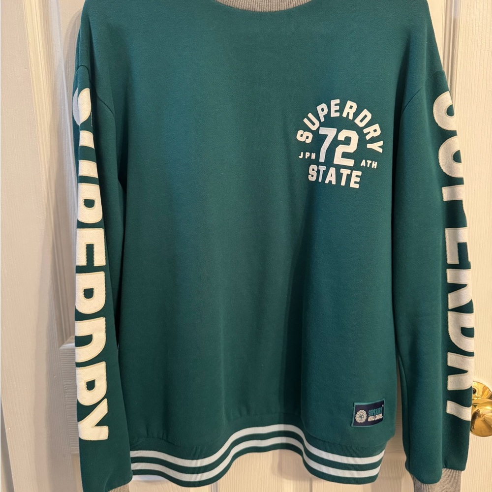 Superdry Green Sweatshirt | Size Medium